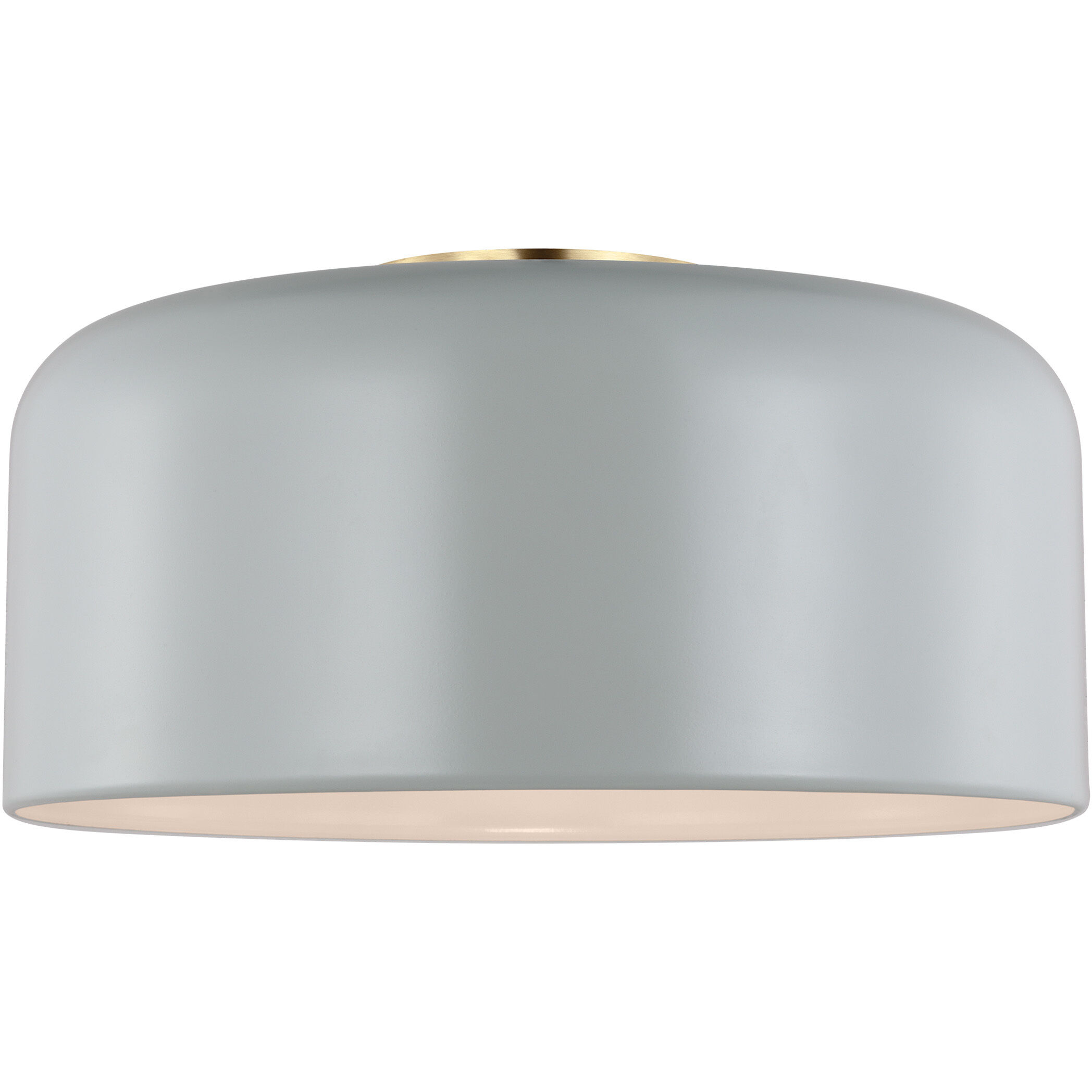 Malone 1 Light 13.75 inch Matte Grey Ceiling Flush Mount Ceiling Light